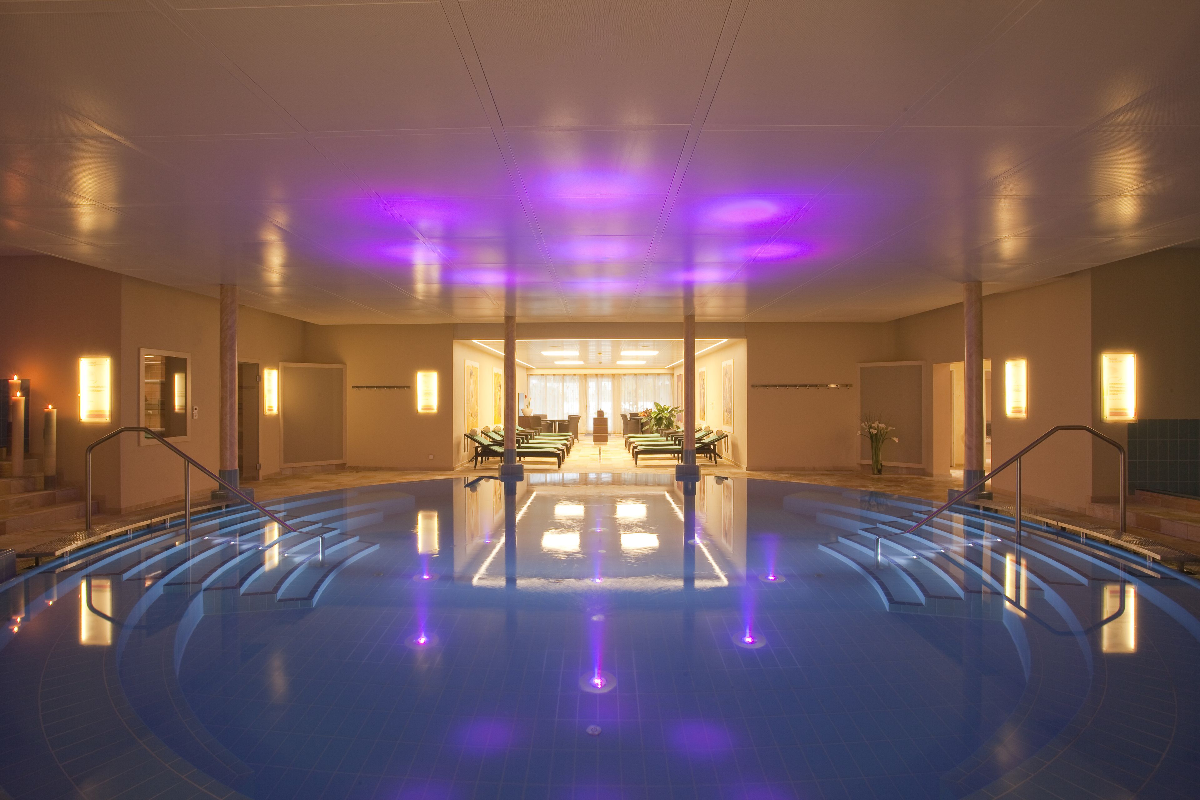 Indoor pool, outdoor pool, open 7 AM to 8:00 PM, free cabanas