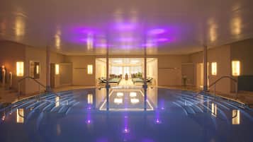 Indoor pool, outdoor pool, open 7 AM to 8:00 PM, free cabanas