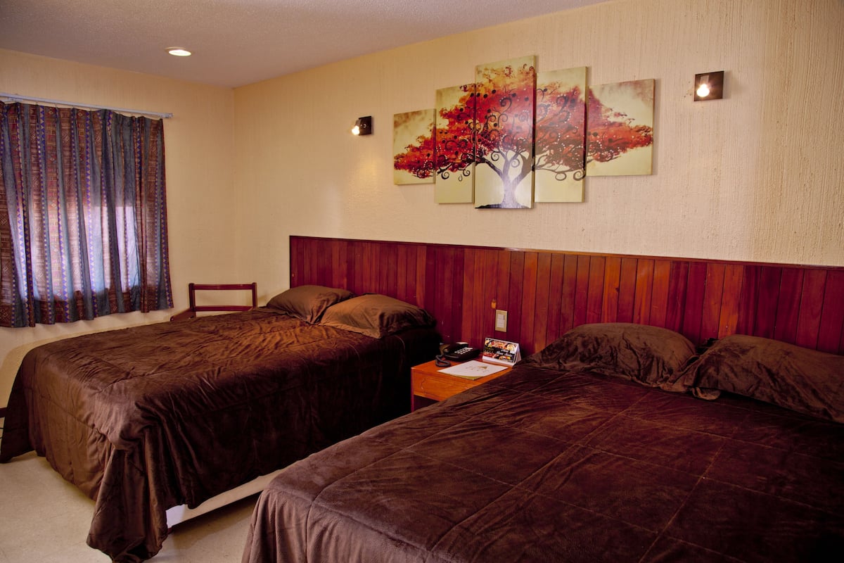 Standard Double Room, 2 Double Beds | Tempur-Pedic beds, desk, iron/ironing board (on request), WiFi (free)