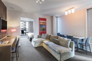 Standard Apartment, 2 Bedrooms | Living area | 32-inch LCD TV with cable channels, TV - Nesuto Celestion (Auckland)