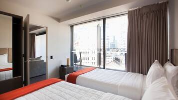 Family Apartment, 2 Bedrooms | In-room safe, desk, iron/ironing board, free cribs/infant beds