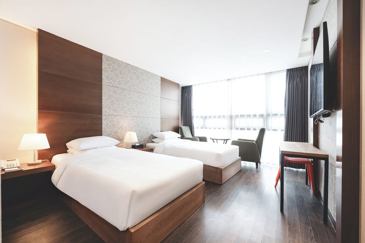 Deluxe Twin kamer | 1 slaapkamer, luxe beddengoed, donzen dekbedden