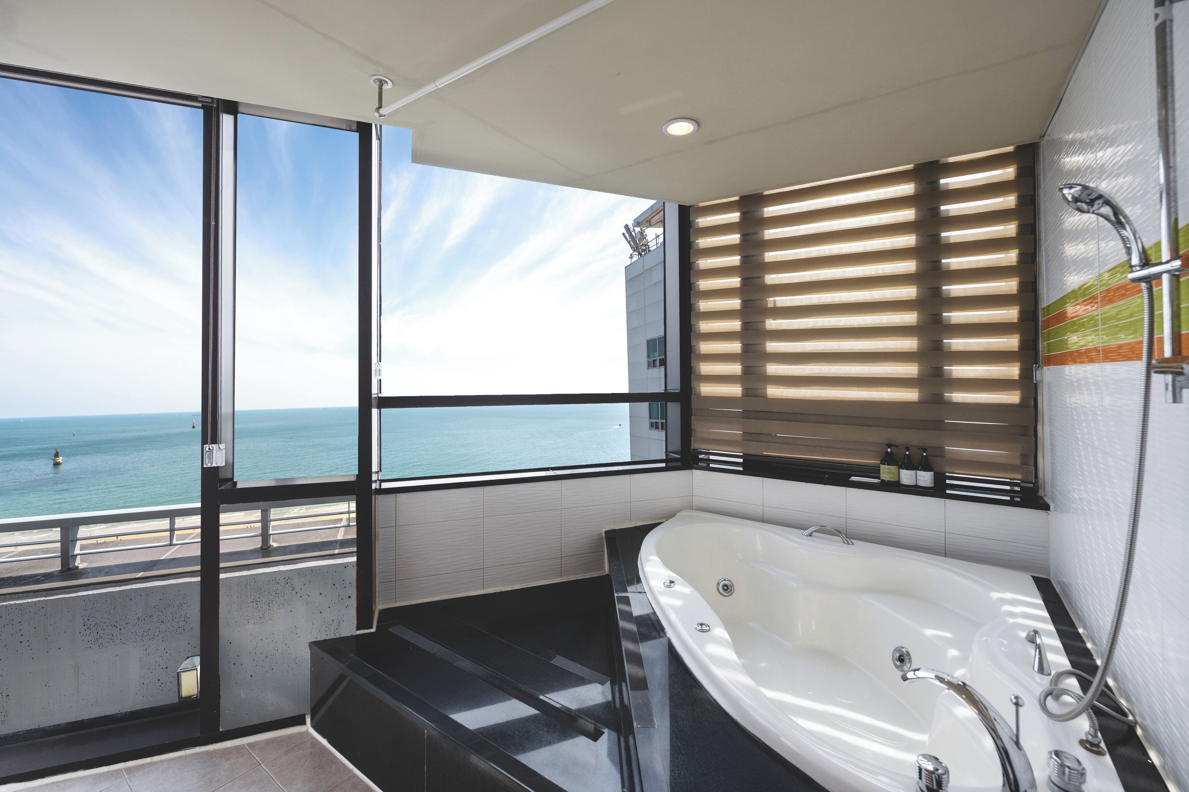 executive suite - wide terrace | bathroom | hair dryer, bathrobes, slippers, bidet