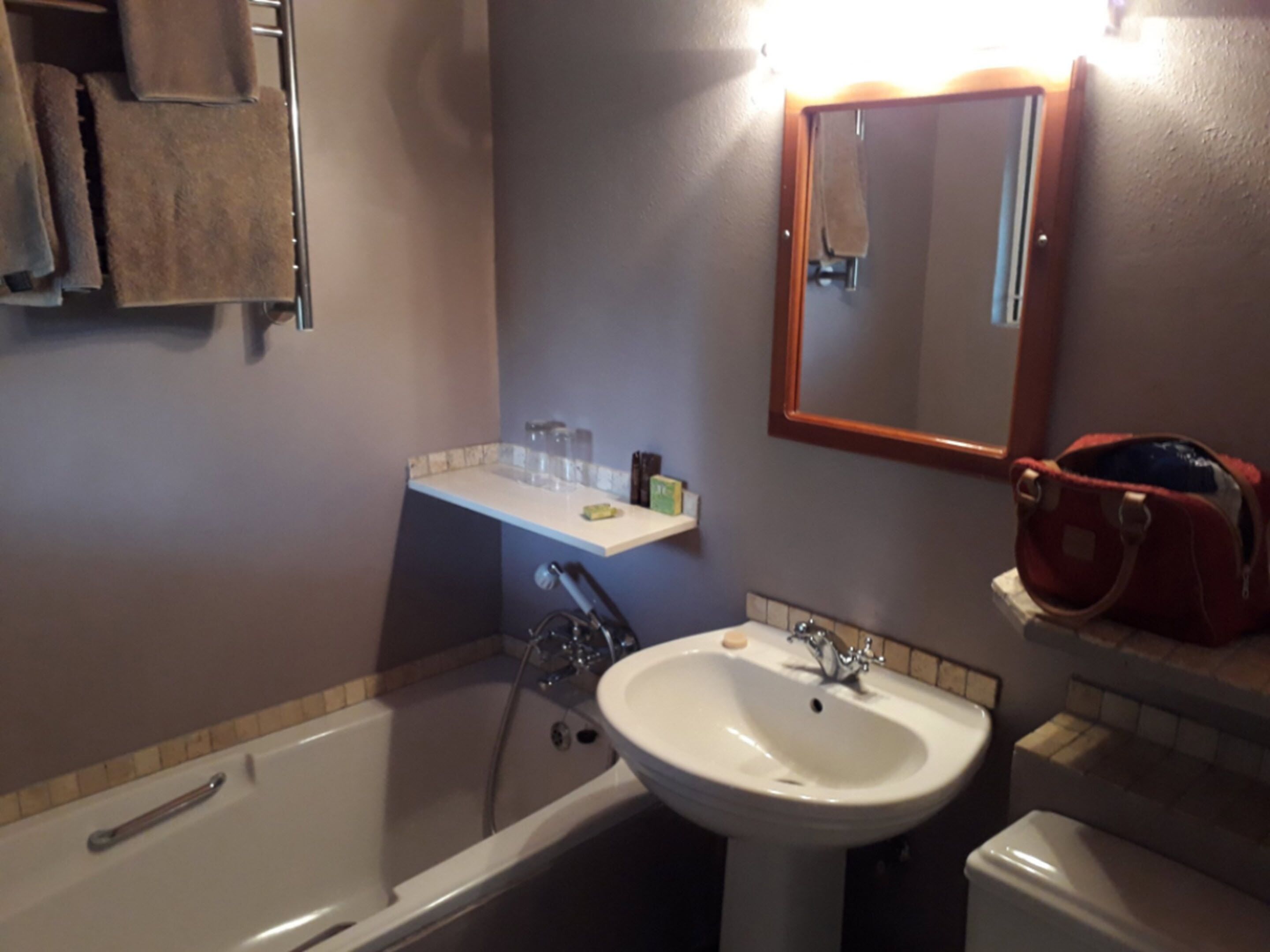 double room | bathroom | hair dryer, towels