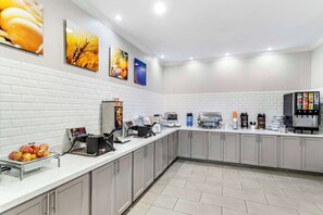 Free daily buffet breakfast