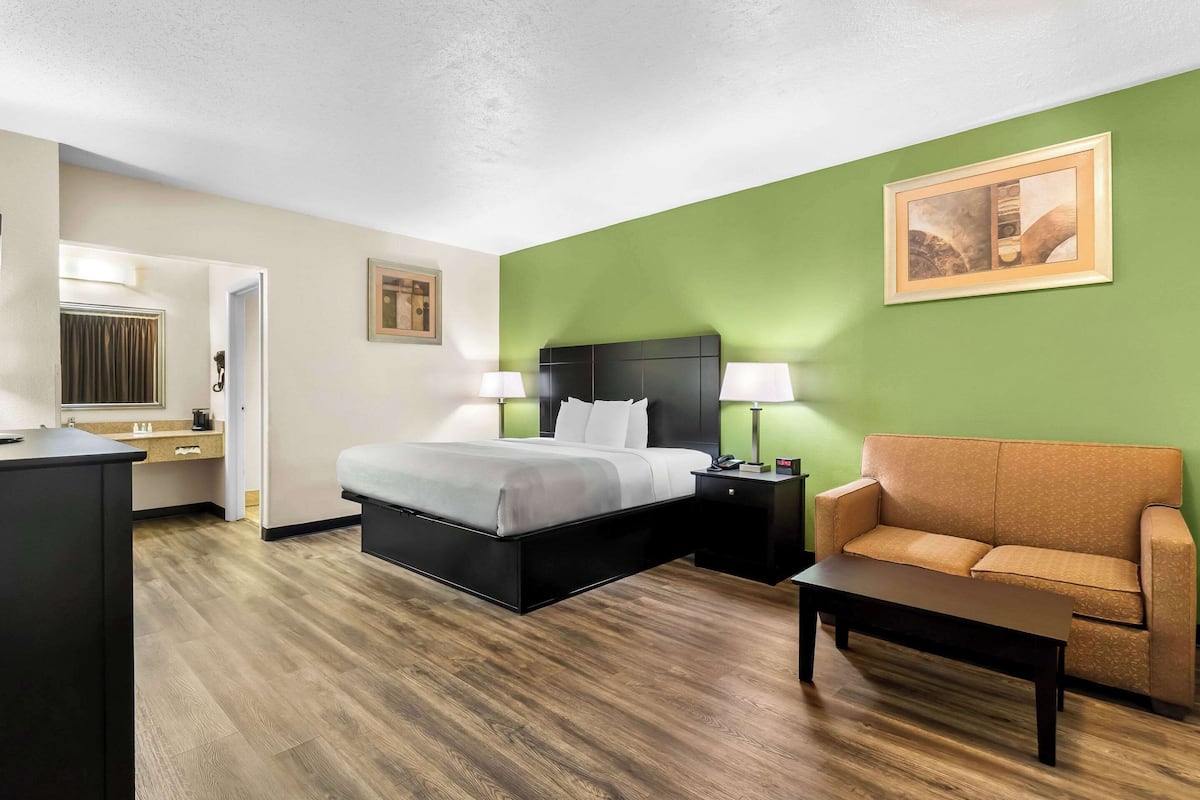 Suite, 1 King Bed | Down comforters, pillowtop beds, desk, blackout drapes