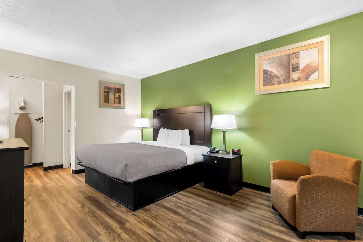 Standard Room, 1 King Bed, Non Smoking | Down comforters, pillowtop beds, desk, blackout drapes