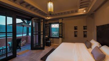 Suite Paysage avec vue lac | 1 chambre, literie de qualité supérieure, minibar