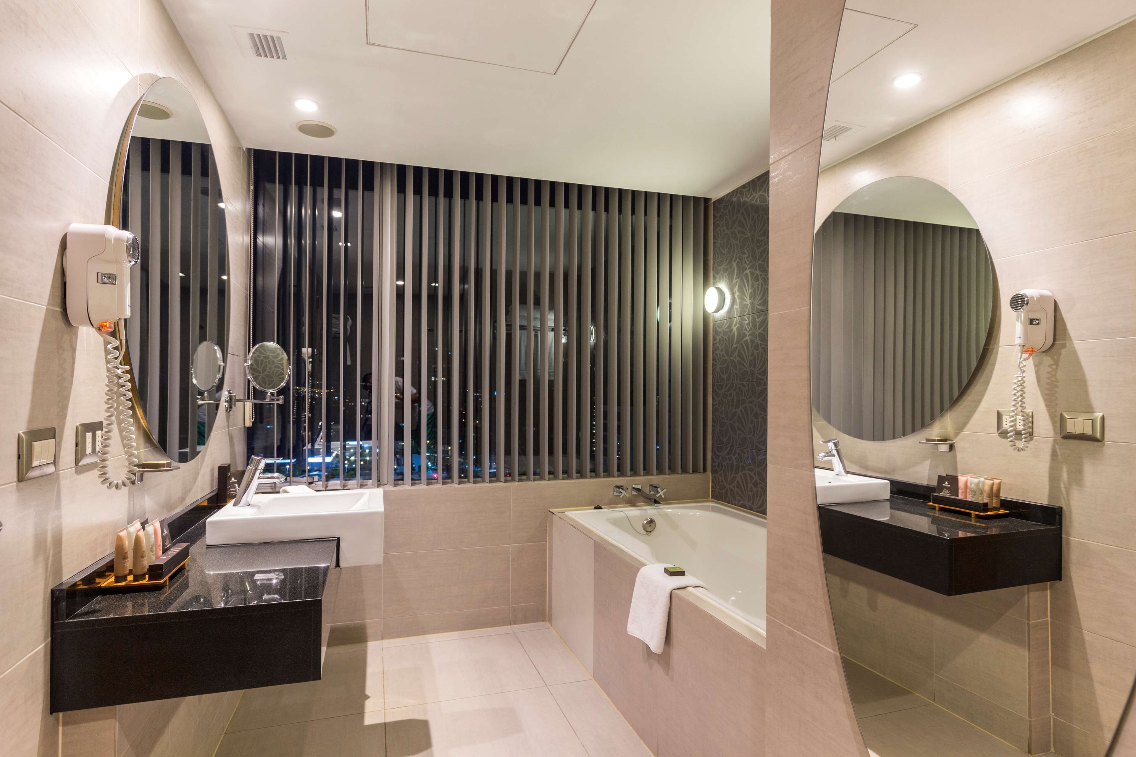 suite, 1 king bed, non smoking (living room) | minibar, desk, blackout curtains, soundproofing