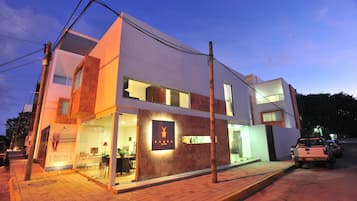 Front of property - evening/night