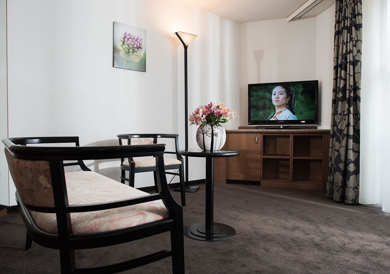 executive room | living area | flat-screen tv, heated floors