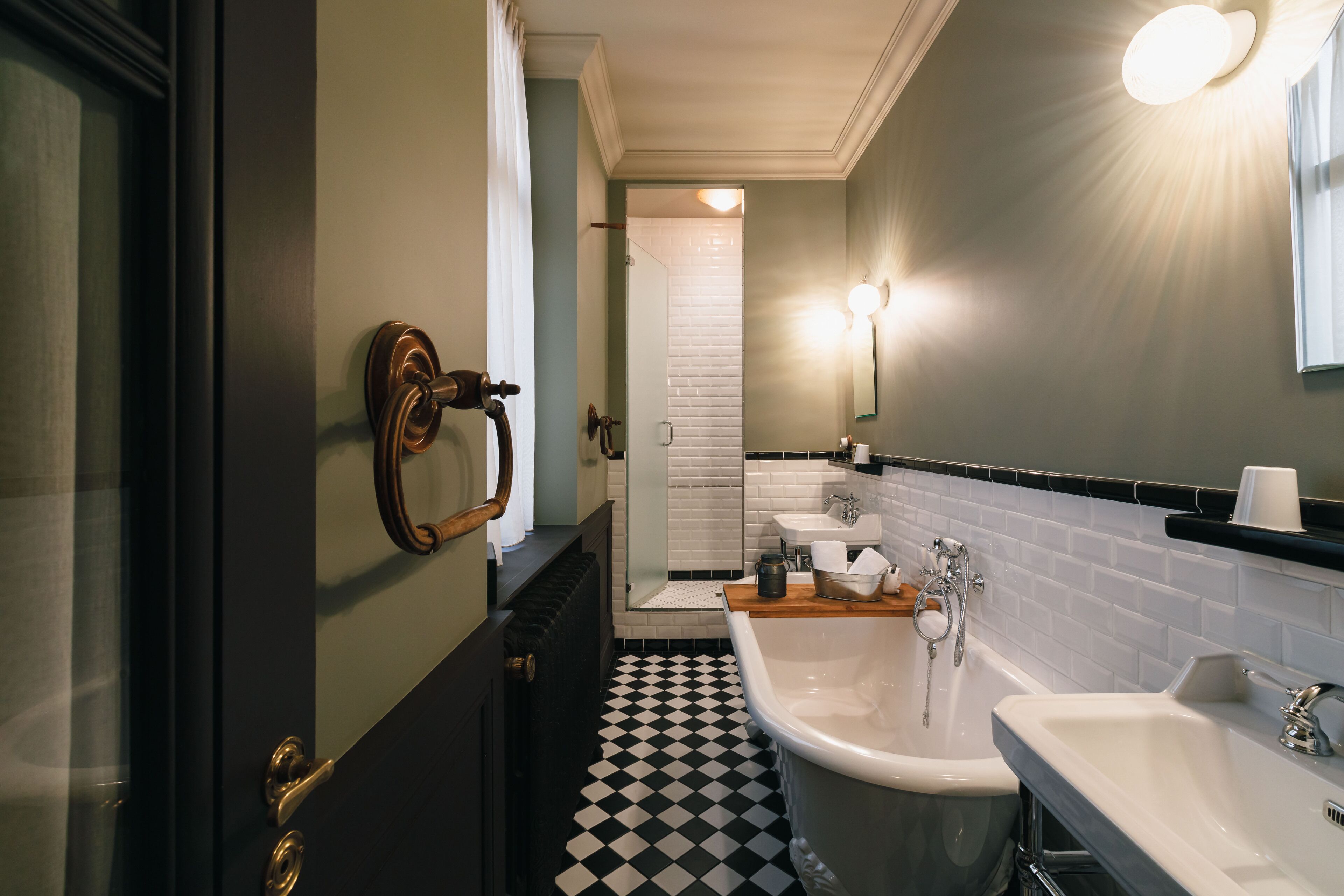 traditional double room, courtyard view | bathroom | free toiletries, hair dryer, towels