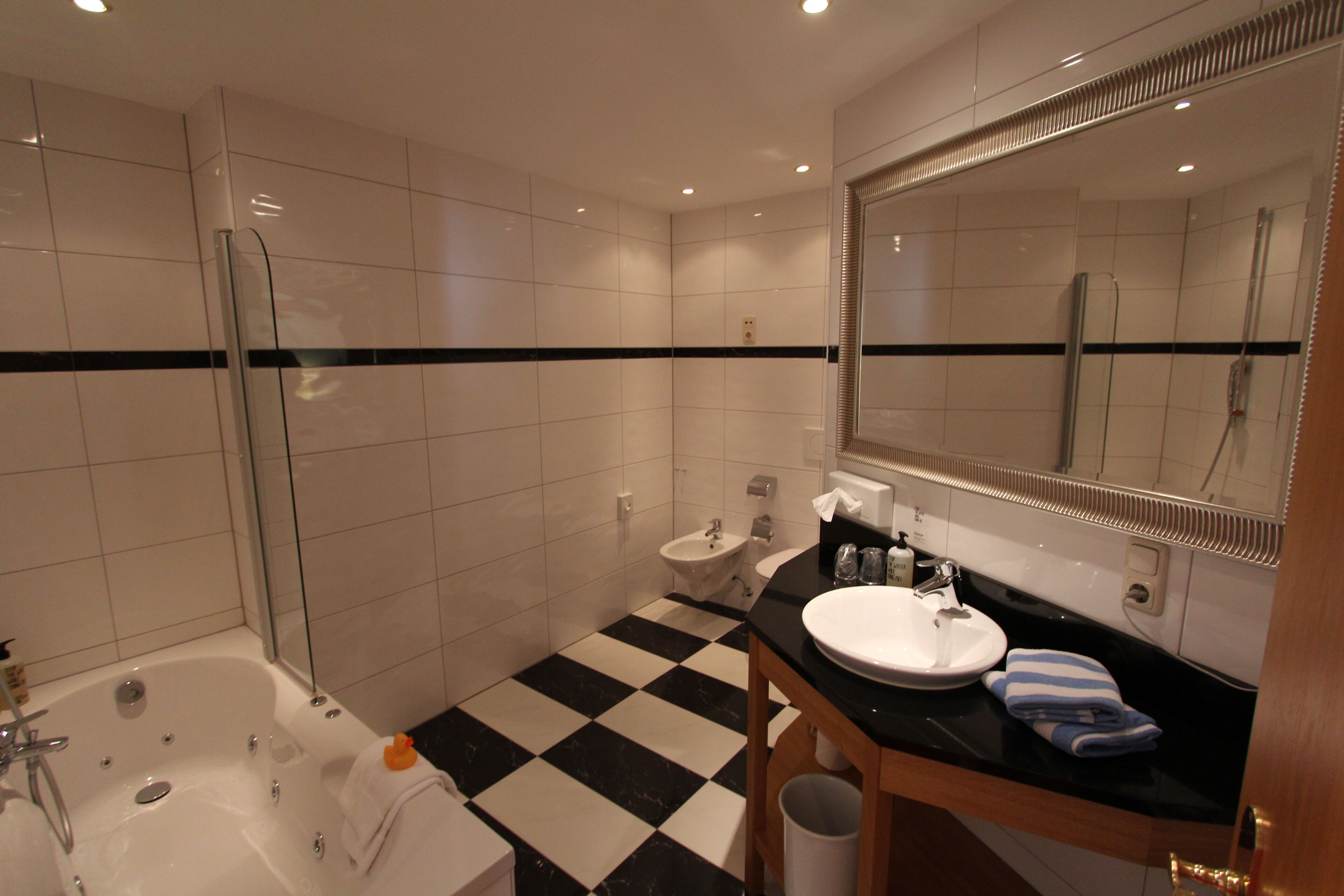 comfort triple room | bathroom | free toiletries, hair dryer, towels