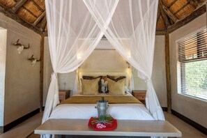 Luxury Suite, 1 Queen Bed | Premium bedding, minibar, in-room safe, iron/ironing board - Mohlabetsi Safari Lodge (Hoedspruit)