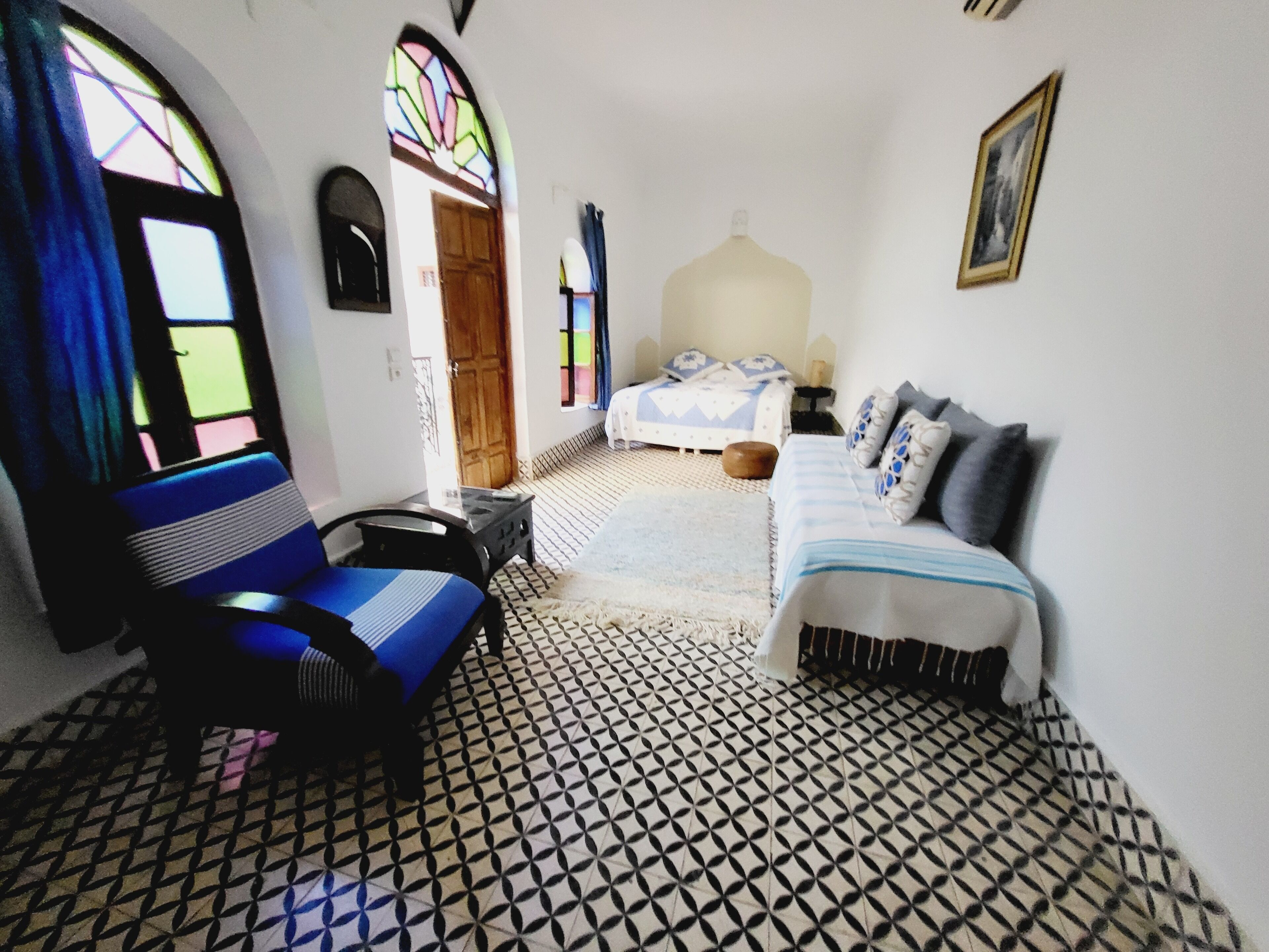 Chambre Double (Essaouira) | Lits pliants/supplémentaires, Wi-Fi gratuit, draps fournis