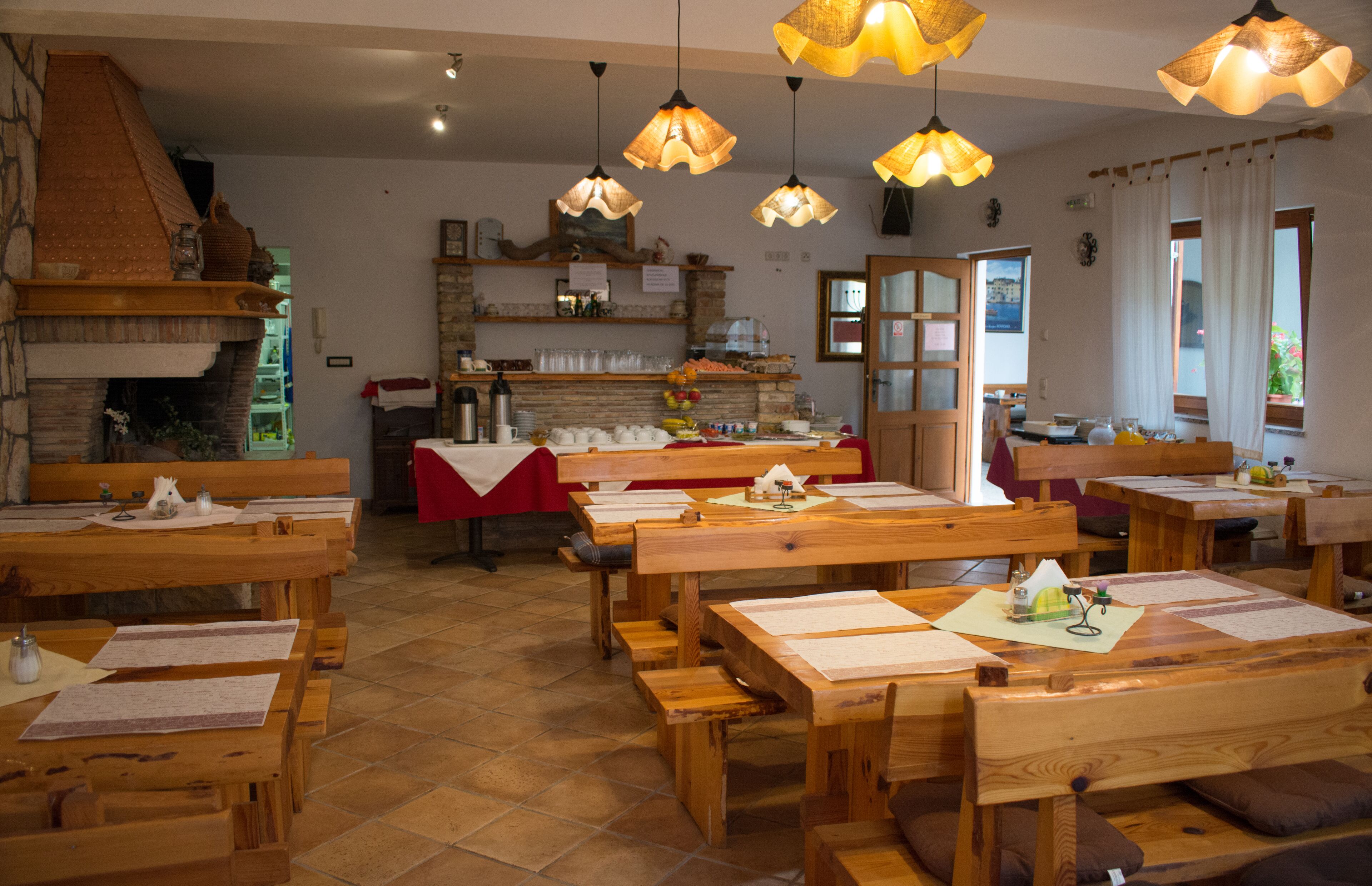 daily buffet breakfast (eur 10 per person)
