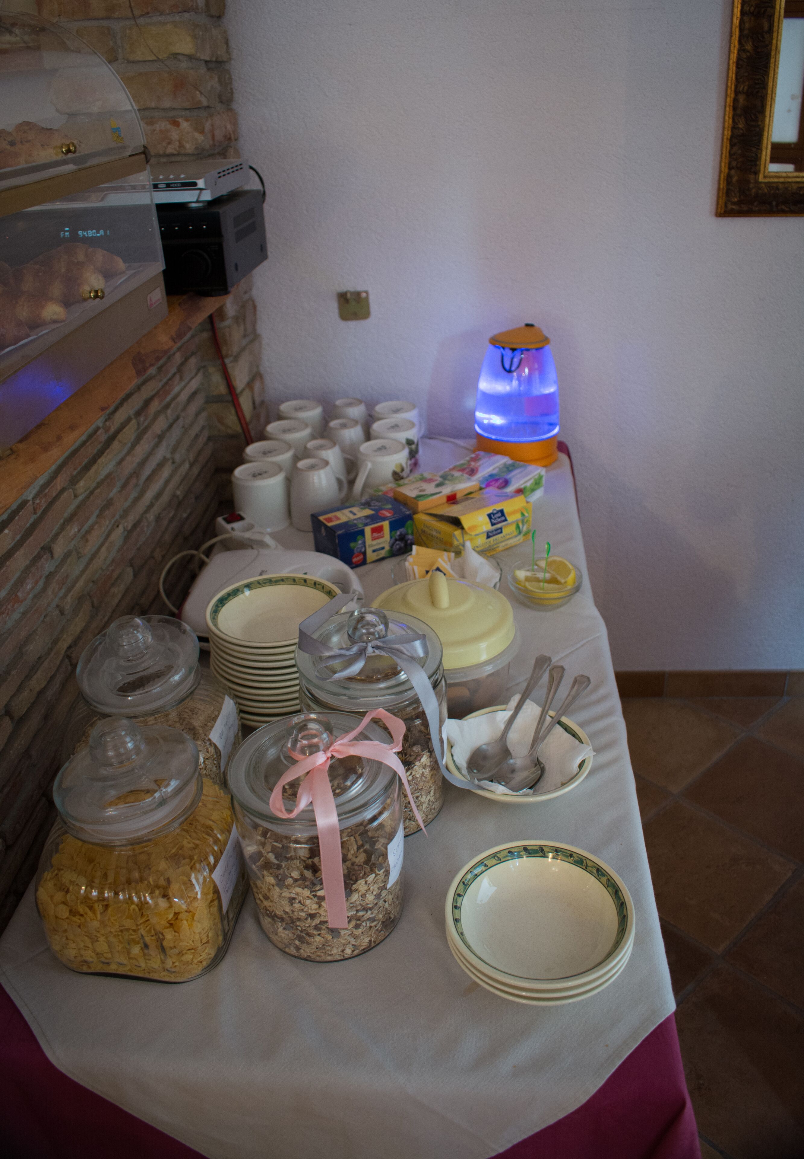 daily buffet breakfast (eur 10 per person)