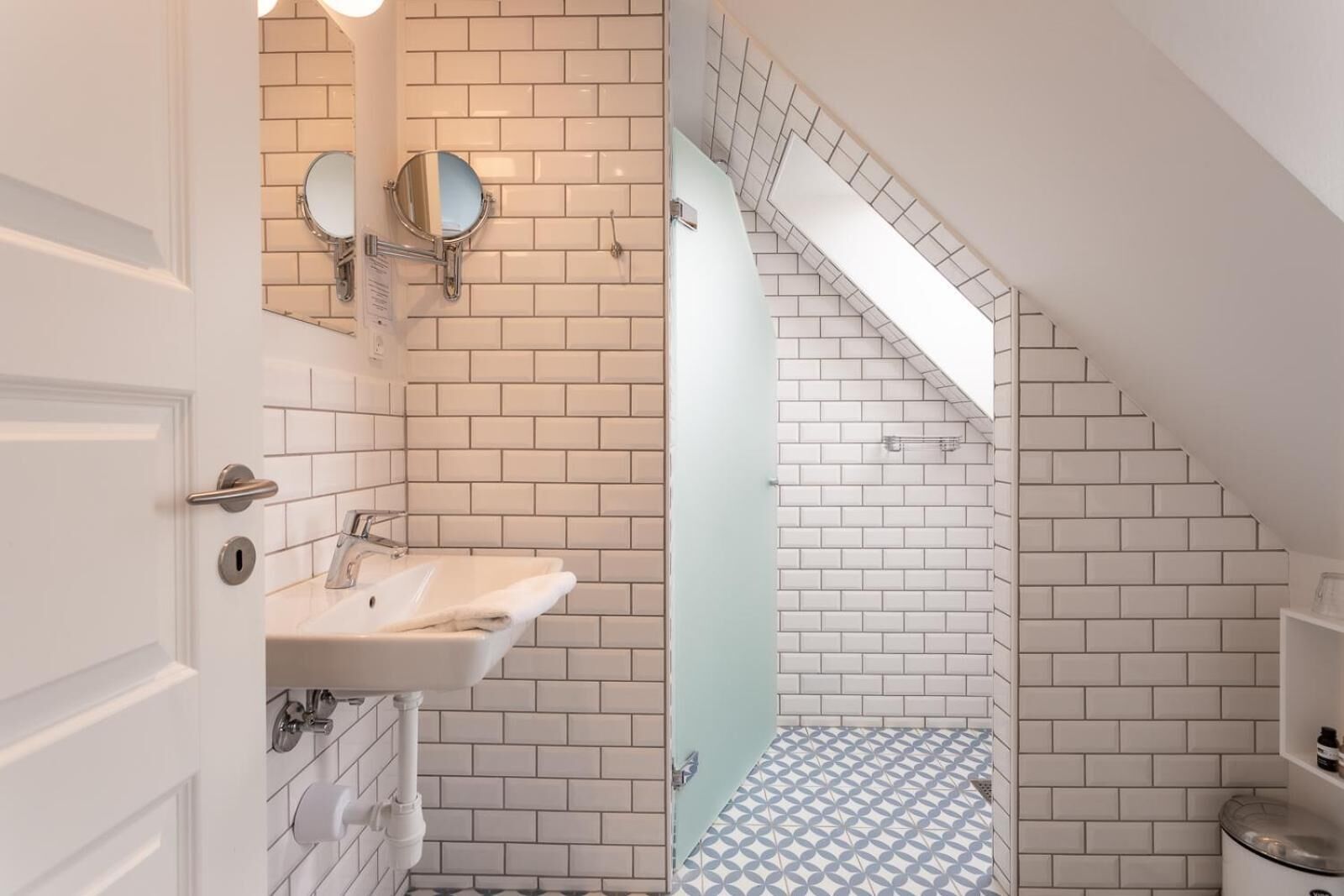 double room, private bathroom | bathroom | eco-friendly toiletries, hair dryer, slippers, towels