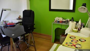 Manicures and pedicures