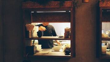 Breakfast, lunch, dinner served; Asian cuisine, garden views