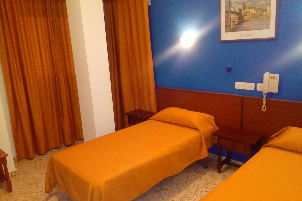 standard double or twin room | desk, blackout curtains, free wifi, bed sheets