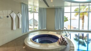 Indoor pool, outdoor pool, open 9 AM to 7 PM, pool umbrellas - Royal Beach Hotel & Resort (Dibba)
