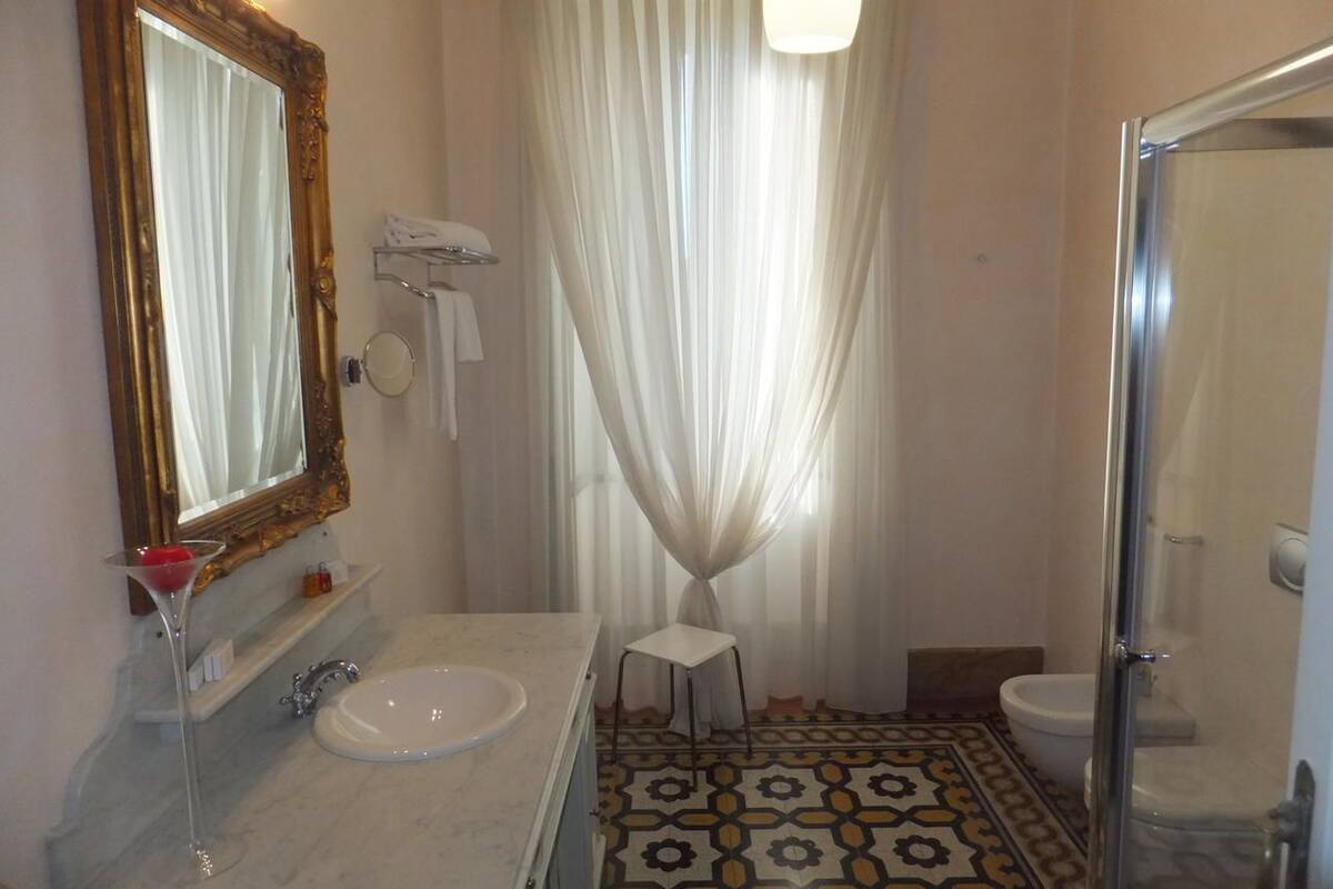 shower, free toiletries, hair dryer, bidet