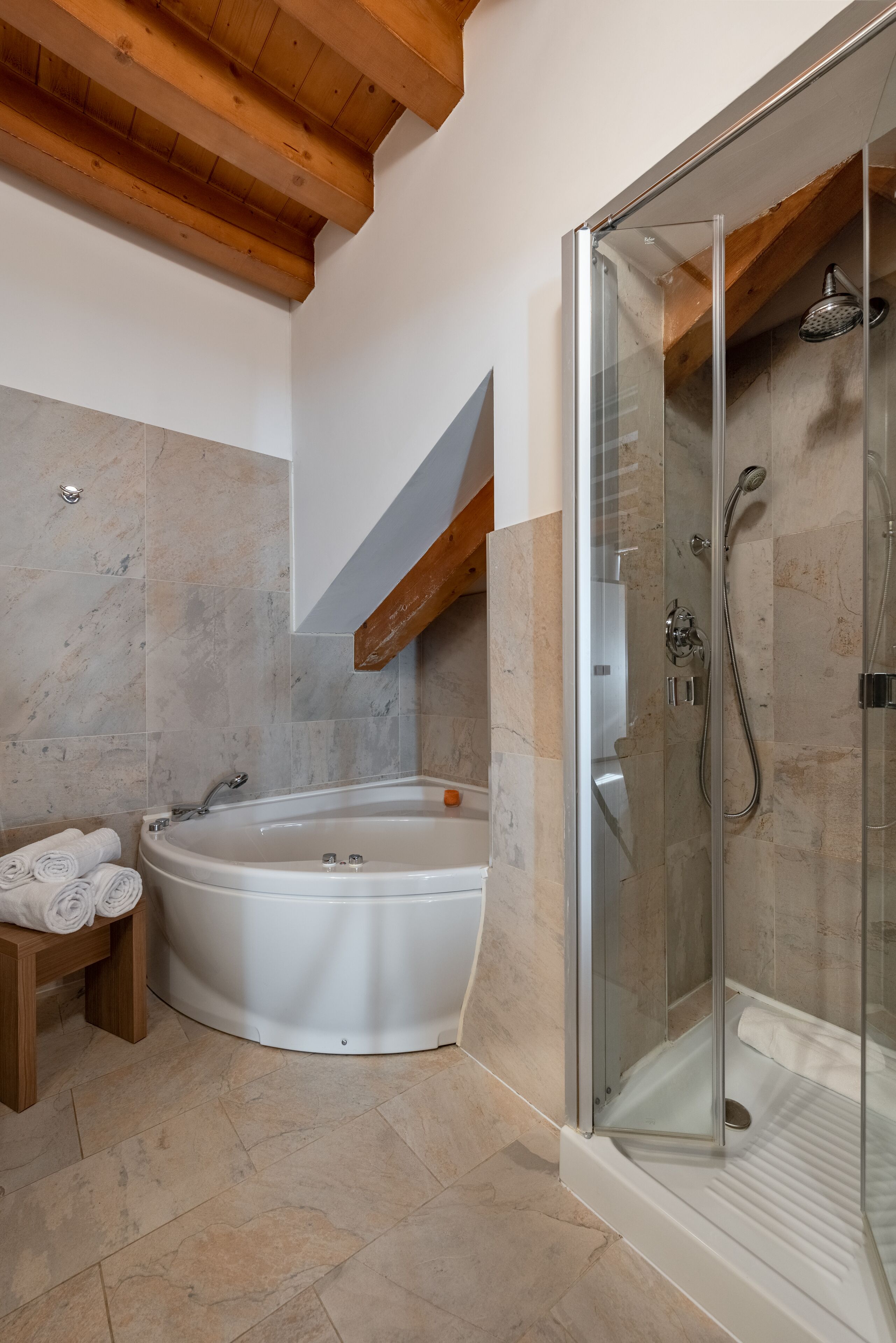 junior suite, 1 queen bed | bathroom | shower, rainfall showerhead, eco-friendly toiletries, hair dryer