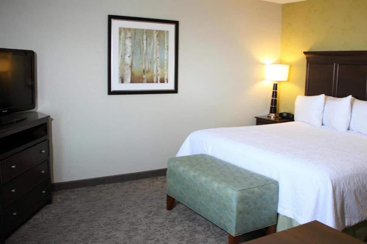 Blackout curtains, iron/ironing board, free WiFi, bed sheets