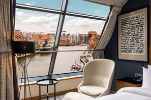 Deluxe Room, 1 King Bed with Sofa bed, River View | View from room - Hilton Gdansk (Gdansk)