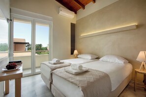 Junior Maisonette (2 Floor apartment) | 10 habitaciones y sábanas de algodón egipcio 