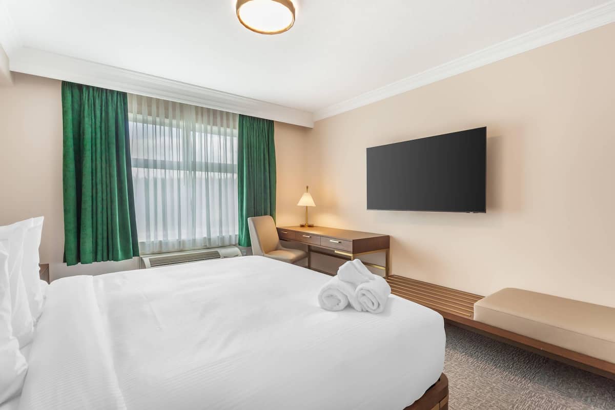 Pillow-top beds, desk, rollaway beds, free WiFi