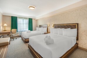 Standard Room, 2 Queen Beds, Non Smoking | Pillowtop beds, desk, rollaway beds, free WiFi