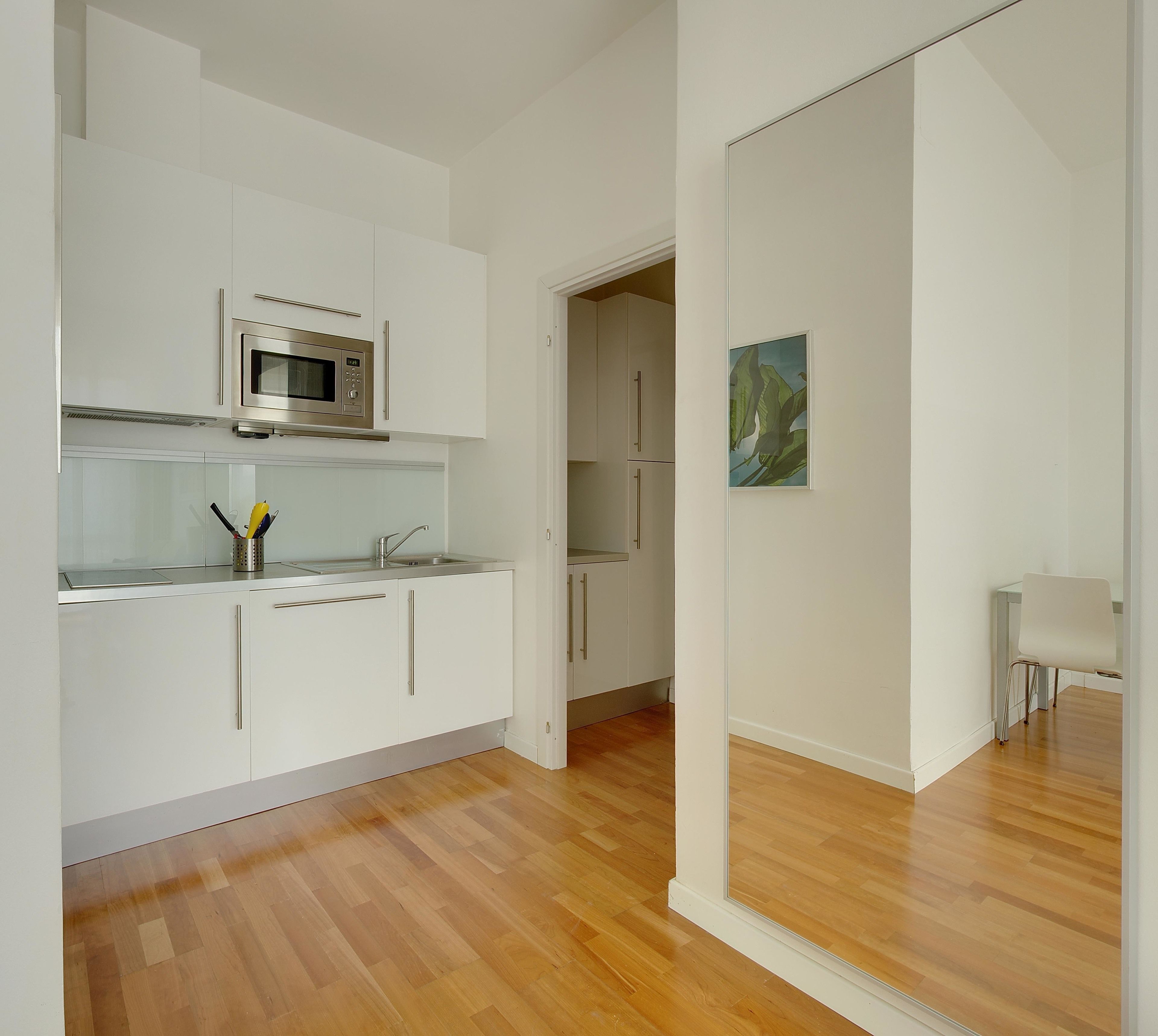 Departamento, 1 habitación | Cocina privada | Refrigerador, microondas, parrilla de estufa y lavavajillas 