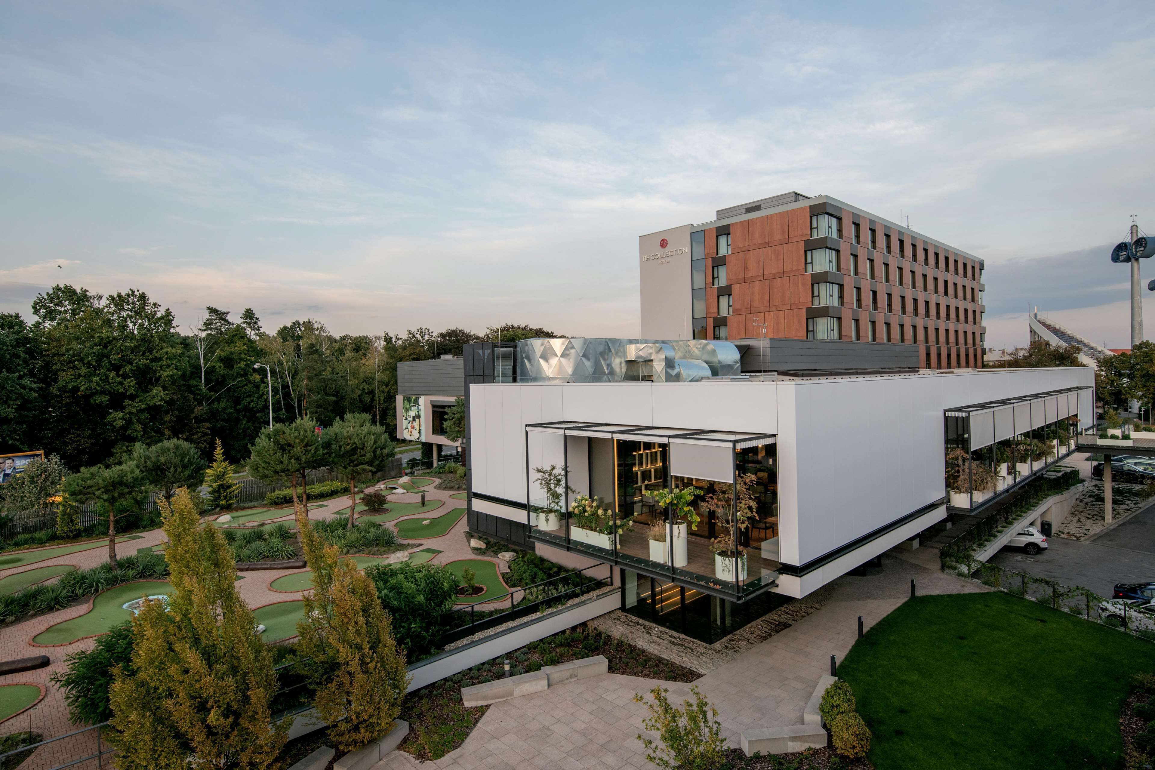 Facciata della struttura