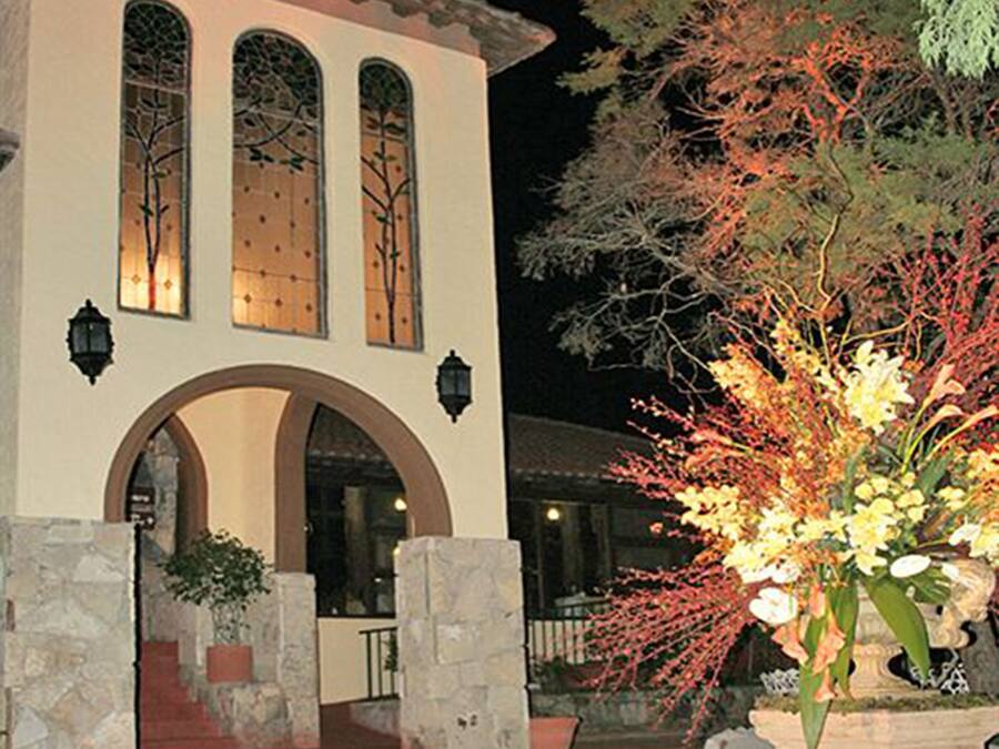 Front of property - evening/night