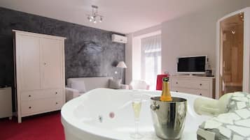 Premium bedding, down duvets, memory-foam beds, minibar