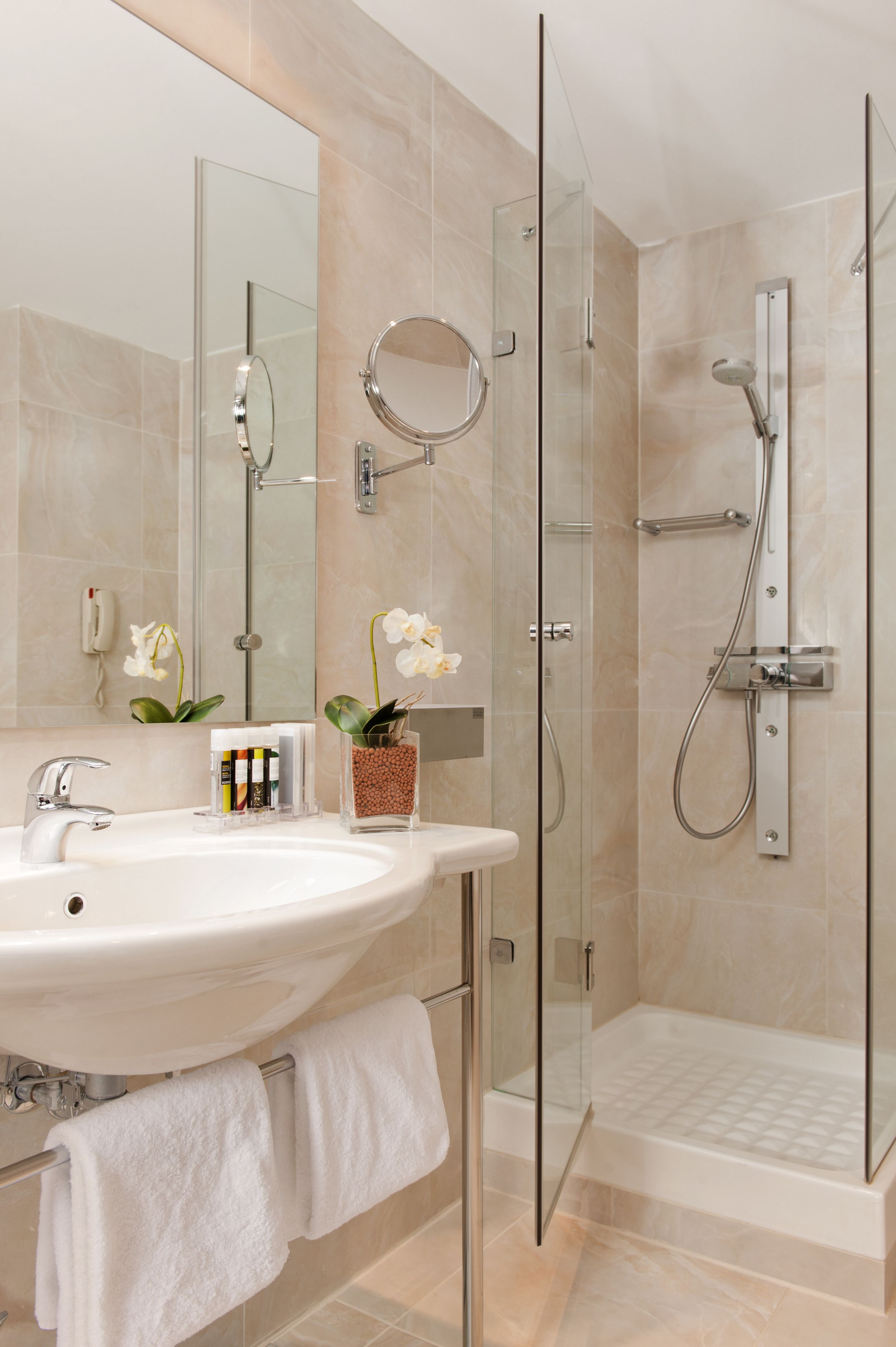 free toiletries, hair dryer, bathrobes, slippers