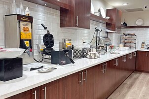 Free daily buffet breakfast