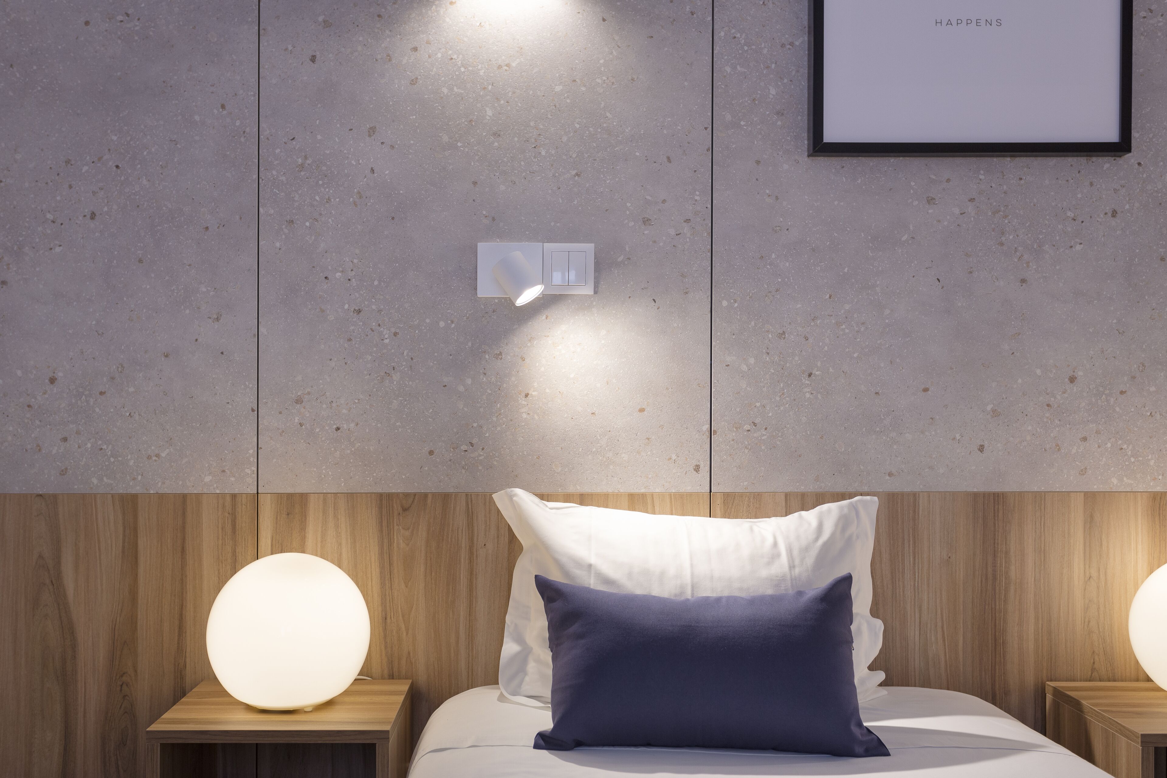 standard twin room | in-room safe, individually decorated, desk, blackout curtains