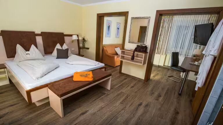 Double Room, Garden View | Premium bedding, minibar, in-room safe, individually decorated