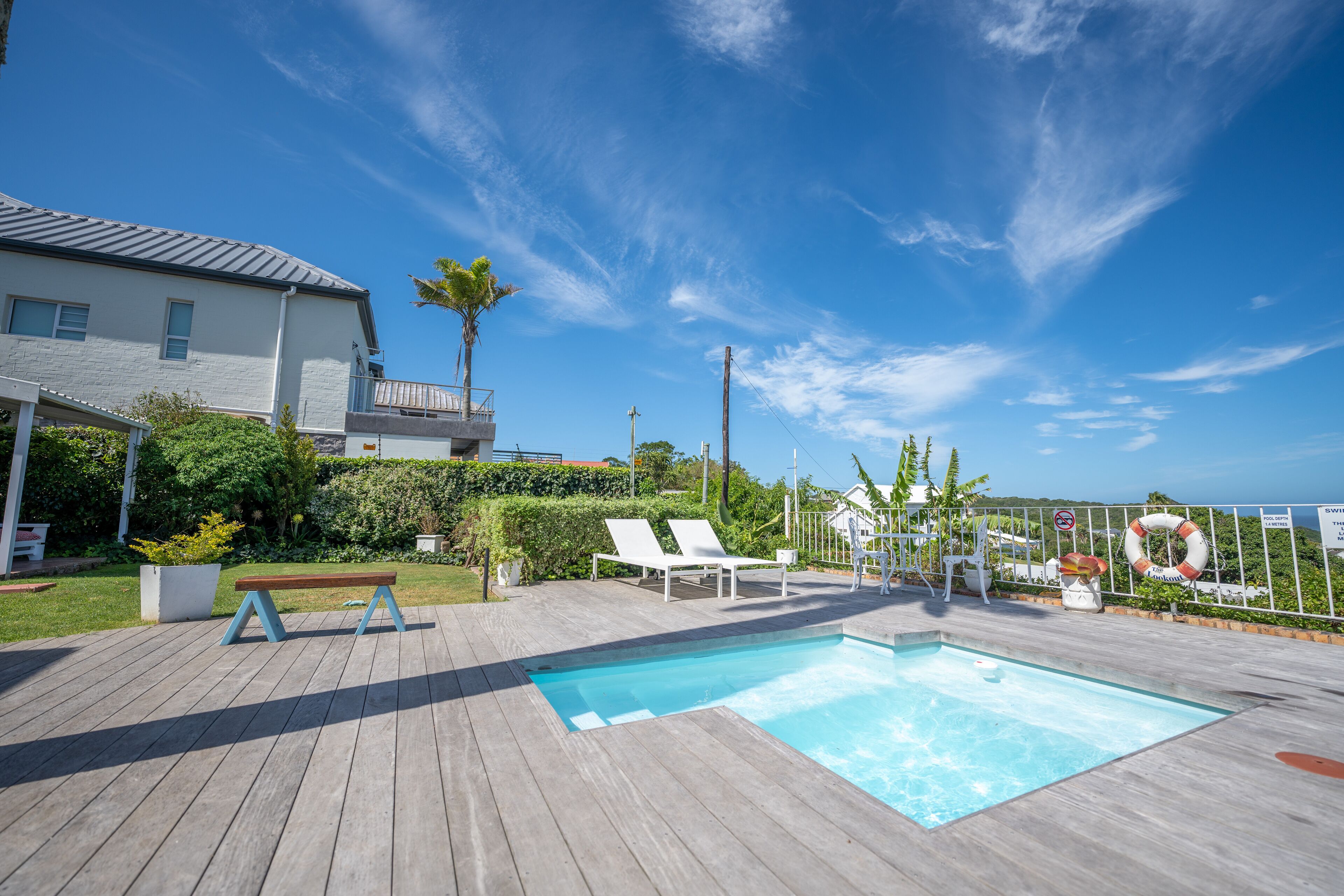 2 outdoor pools, pool umbrellas, pool loungers