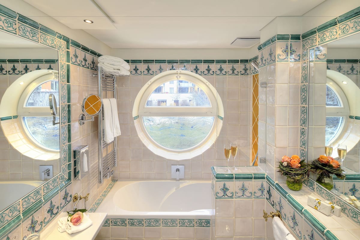 free toiletries, hair dryer, bathrobes, towels