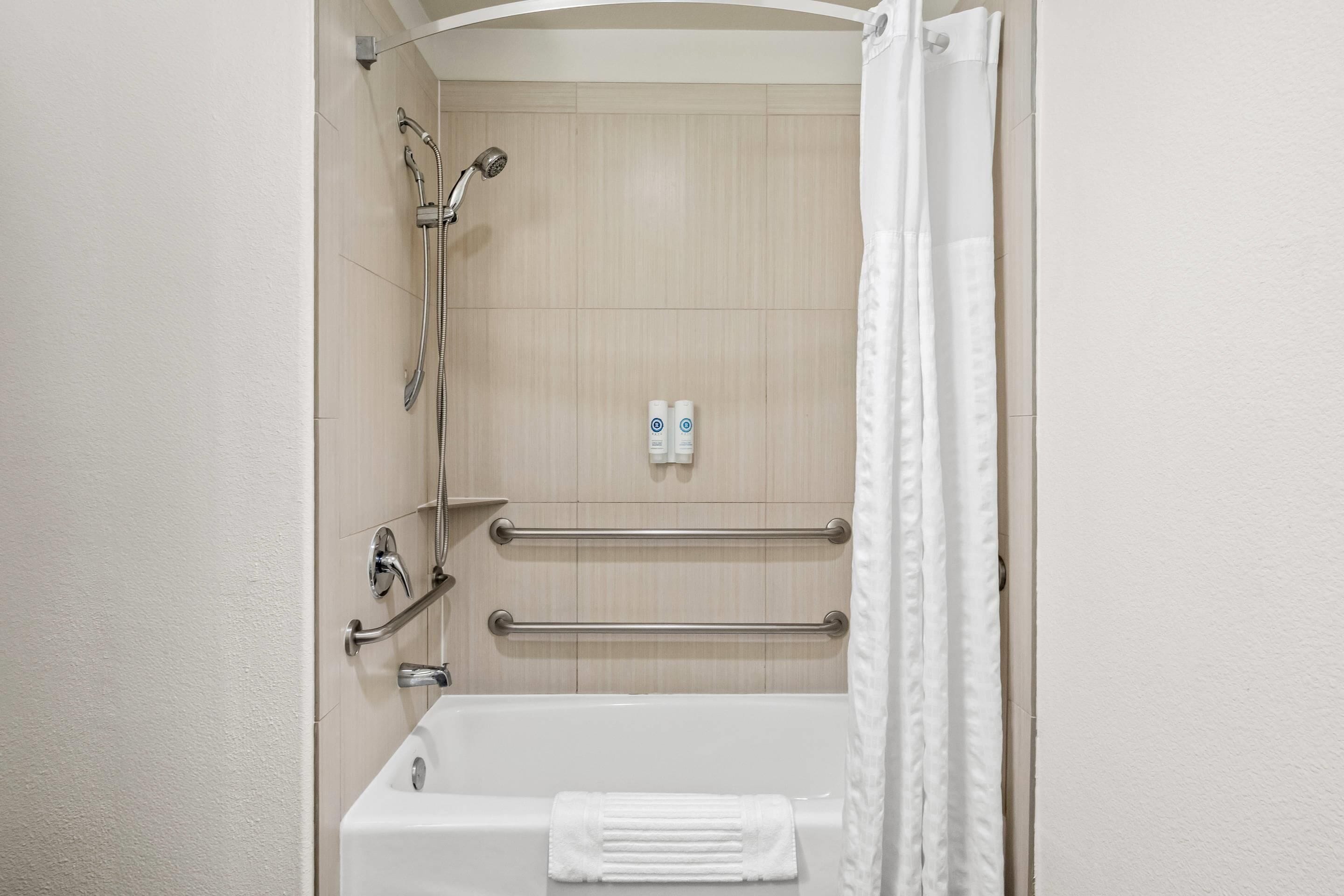 suite, multiple beds, accessible, non smoking | premium bedding, desk, laptop workspace, blackout curtains