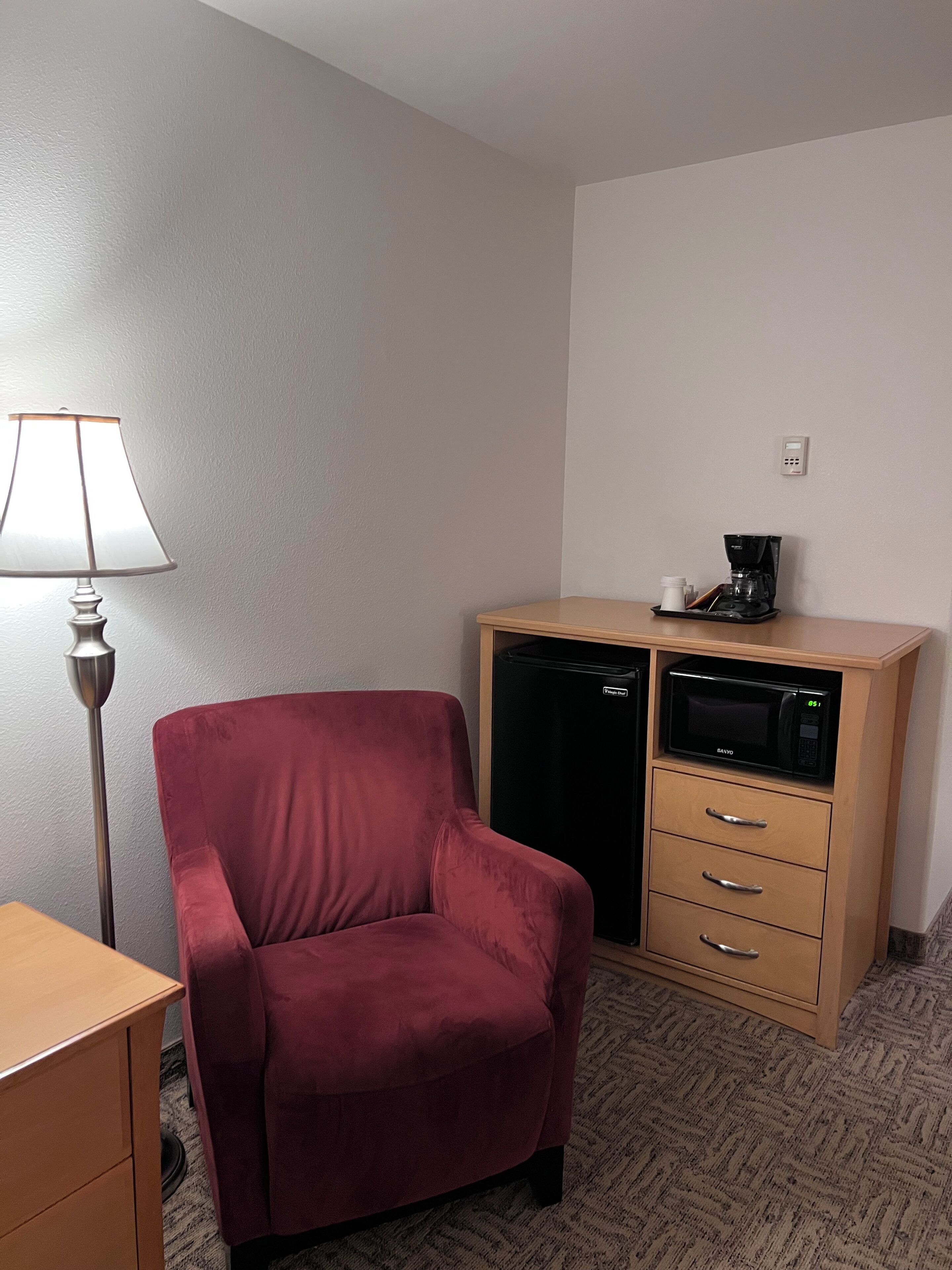 mini suite double queen room | desk, blackout curtains, iron/ironing board, free wifi