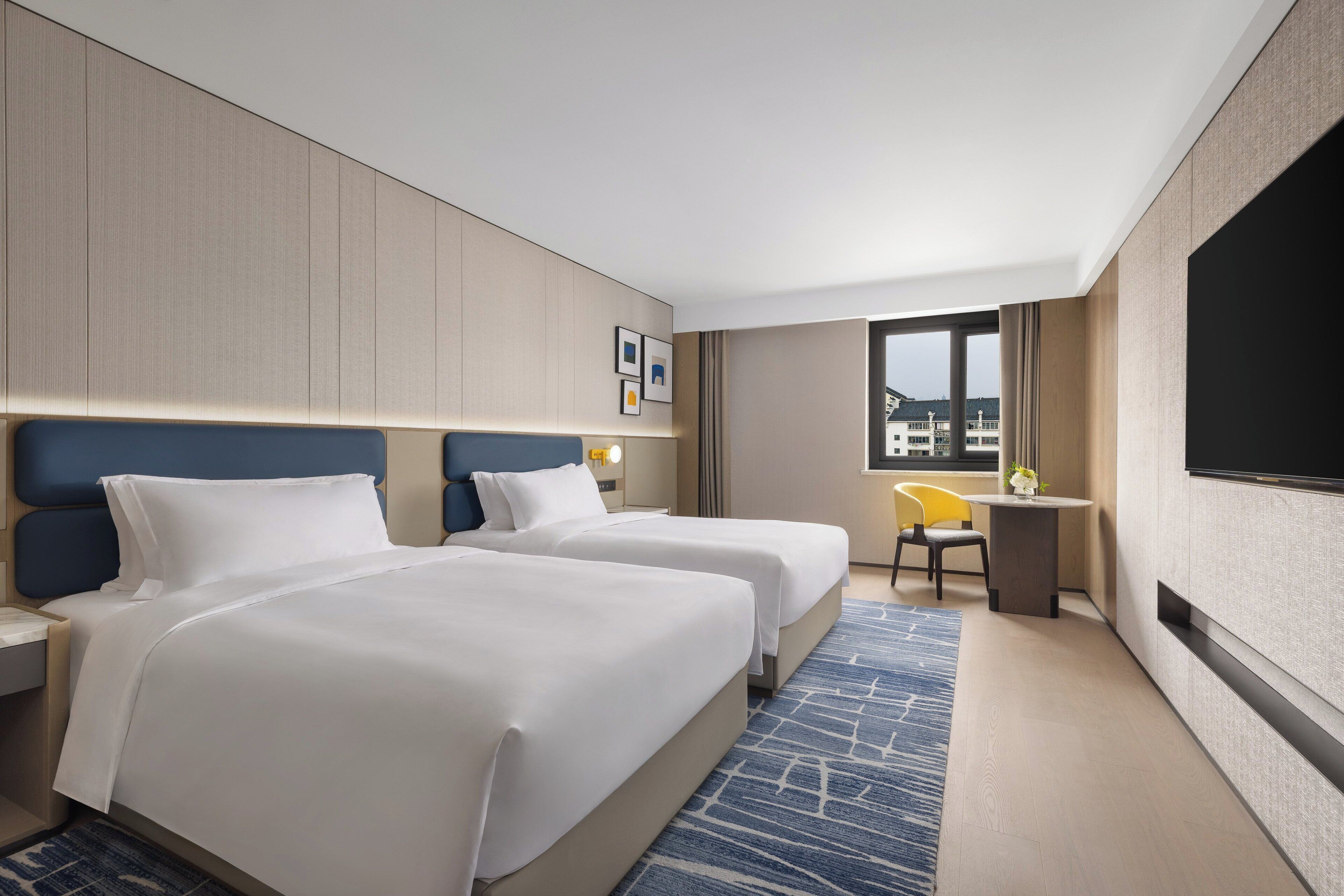 Premium Room, Multiple Beds | Free minibar items, in-room safe, individually decorated, desk