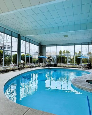 Indoor pool, seasonal outdoor pool