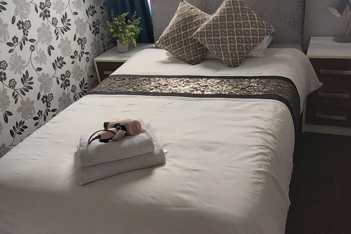 individually decorated, individually furnished, iron/ironing board