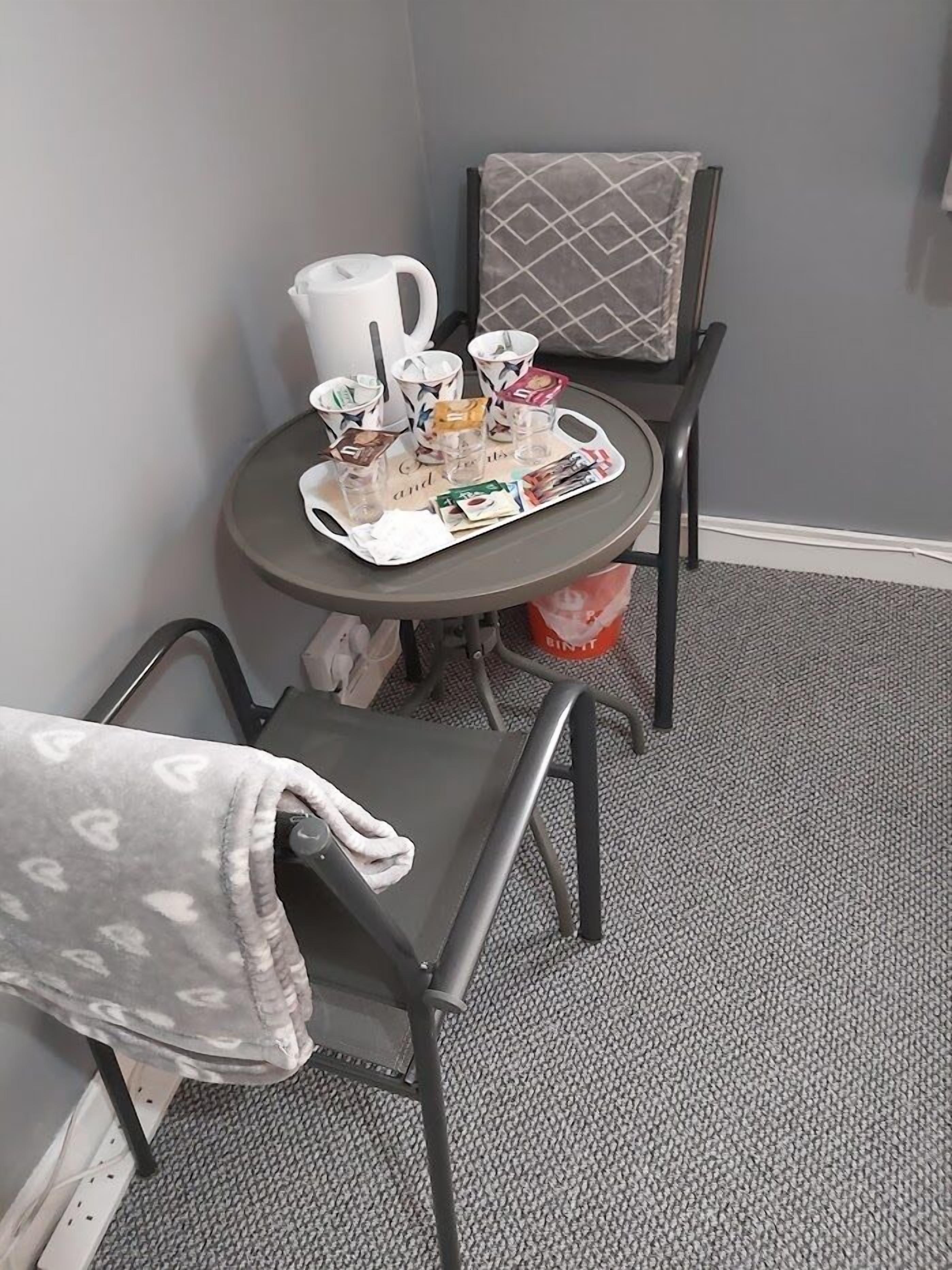 individually decorated, individually furnished, iron/ironing board