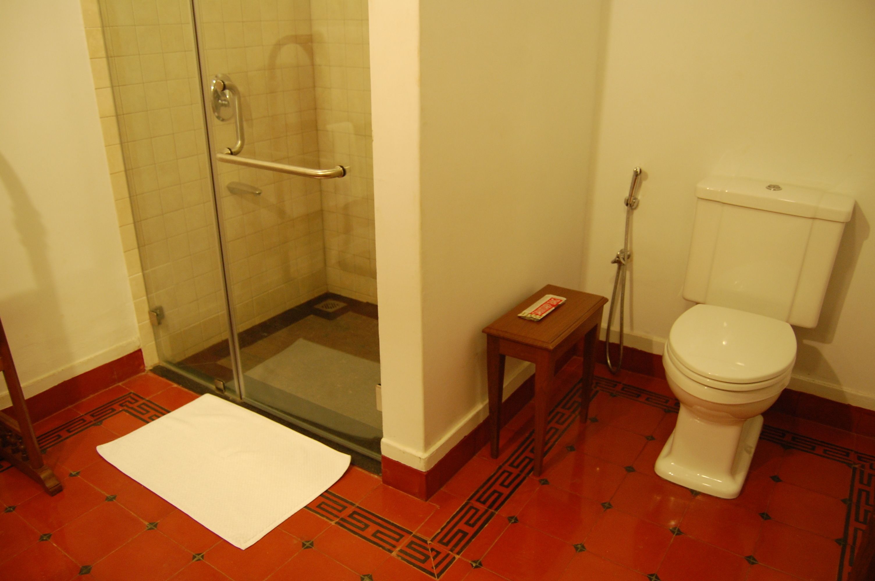chettinad room | bathroom | combined shower/bathtub, free toiletries, hair dryer, bathrobes